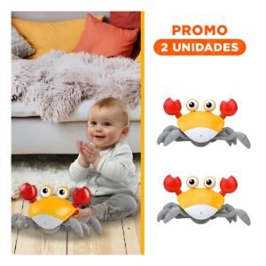 Pack2 Crustaceo Bailarin Recargable Amarillo con Movimiento Dinamico para Ninos