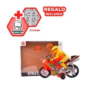 Moto Roja de Aventura y Diversion para Niños Y+Regalo Sticker