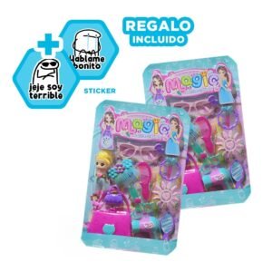 Conjunto de Belleza con Cartera y Lentes para Actividad en Casa Y+Regalo Sticker