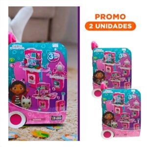 Pack2 Juego Creativo De Belleza Con Tocador Personaje en Maleta Para Casa
