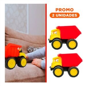 Pack2 Camion Volquete Rojo en Bolsa para Juego