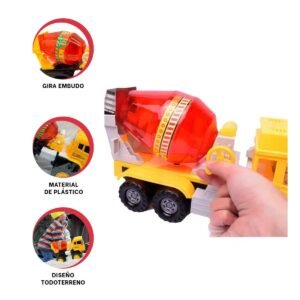 Camion Mezclador de Construccion en Bolsa Grande para Juego Infantil en Casa