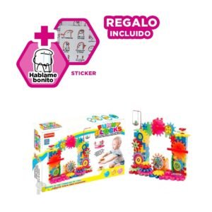 Juego Creativo de Granaje 108 Piezas para Niños Y+Regalo Sticker