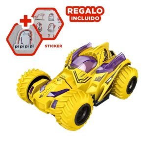 Coche Stunt Doble con Caja para Juego de Acrobacias y Entretenimiento en Hogar Y+Regalo Sticker