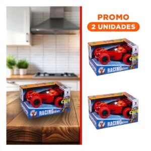 Pack2 Juguete Acrobatico LED Rojo con Accion Continua y Luces Brillantes