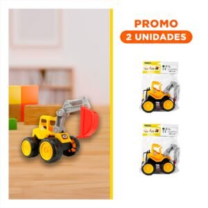 Pack2 Carro Constructor Excavadora para Diversion y Decoracion de Hogar Familiar
