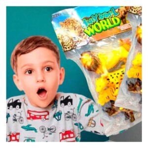 Conjunto Animales de Selva para Juguete Infantil en Bolsa para Juego Creativo