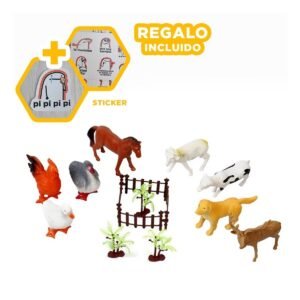 Animales de Granja Set 10 para Niños Seguro y Divertido Y+Regalo Sticker