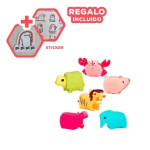 Kit de Animales Chillones Set 6 para Diversion Infantil Y+Regalo Sticker