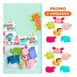 Pack2 Paquete de Animales Chillones Set 6 para Juego Infantil