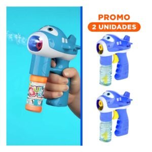 Pack2 Aeronave Burbujeadora Azul para Juego Creativo y Momentos Divertidos