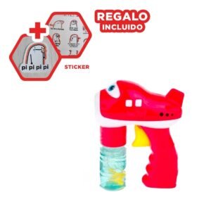 Aeroplano Burbujeador Rojo para Recreacion y Diversion Familiar Y+Regalo Sticker