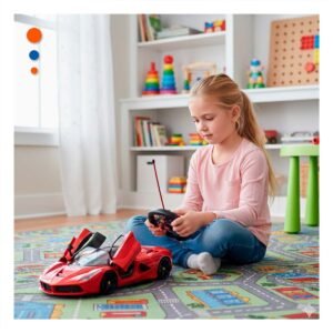 Auto Deportivo a Control Remoto Rojo para Diversion en Casa y Juegos de Hogar