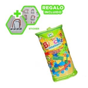 Cubos de Construccion Multicolor en Bolsa para Juego Creativo y Educativo Y+Regalo Sticker