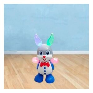 Juguete Conejo Interactivo Musical con Luces LED Movimiento Festivo para Hogar