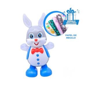 Figura Conejo Interactivo Musical con Luces LED Tecnologia Portatil para Hogar Y+Regalo Sticker