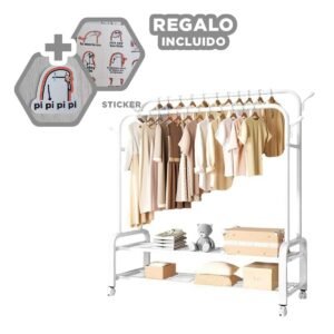 Estante Multifuncional con Separadores y Diseño Moderno Blanco Y+Regalo Sticker