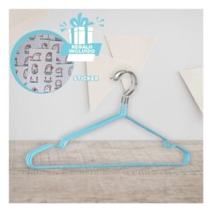 Holder Ligero para Organizar Camisas Vestidos y Mas 5 Piezas 20x40,5cm Celeste Y+Regalo Sticker