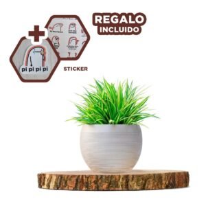 Fuente circular de madera 33cm para decoracion de hogar en comedor y sala Y+Regalo Sticker