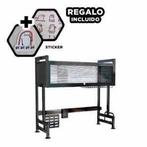 Escurridor de Cocina con Lavadero y Gabinete Superior Cerrado Negro Y+Regalo Sticker