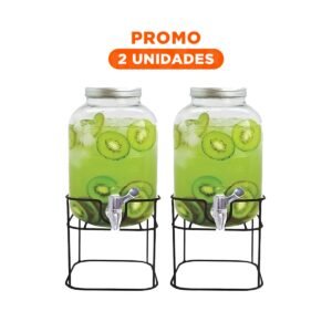 Pack2 Surtidor de Bebidas 5L con Grifo Practico para Cocina y Fiesta