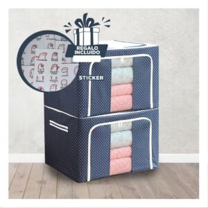 Recipiente Organizador Plegable para Almacenamiento en Casa y Dormitorio Y+Regalo Sticker