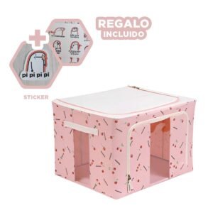 Cofre organizador plegable para hogar con uso practico y toque decorativo Y+Regalo Sticker