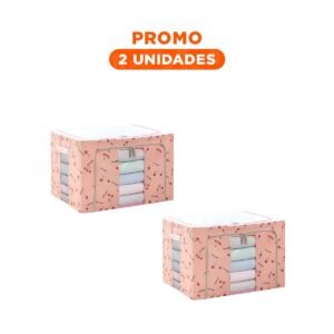Pack2 Recipiente plegable para hogar con uso diario y estructura facil de manejar