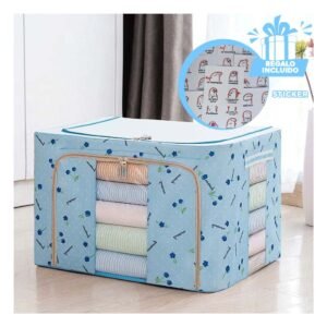 Baul Organizador Plegable Decorativo con Cerezas para Guardado en el Hogar Y+Regalo Sticker