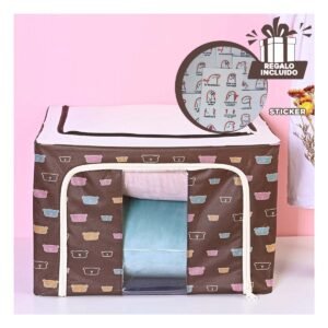 Organizador Plegable para Dormitorio y Sala con Estampa Osos y Uso Familiar Y+Regalo Sticker