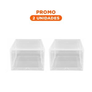 Pack2 Caja Modular para Zapatos con Iman Apilable y Uso Domestico