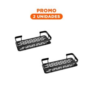 Pack2 Detalle Decorativo Negro 30x13cm Flotante para Organizacion Domestica