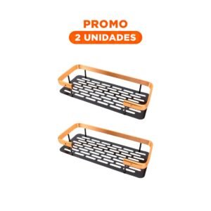 Pack2 Detalle Funcional Flotante Dorado y negro 30x13cm para Espacios Modernos