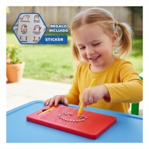 Panel Magnetico Rojo para Escritorio Hogar y Oficina con Uso Funcional Y+Regalo Sticker