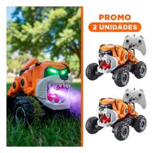 Pack2 Auto Robot Perro con Control Remoto para Juego Dinamico en Espacios de Casa