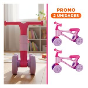 Pack2 Bicicleta Infantil de Paseo con Tres Ruedas para Actividad Recreativa