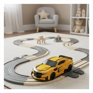 Carro con Control Remoto Amarillo y Negro para Juegos Dinamicos en Casa