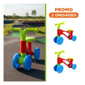 Pack2 Bicicleta Infantil para Uso Diario en Juegos al Aire Libre y Espacios del Hogar