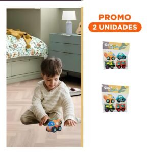 Pack2 Vehiculos De Juguete a Friccion para Diversion Activa y Juego en Casa