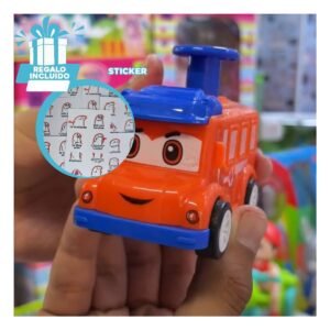 Vehiculos de Servicio 4 Piezas Multicolor para Juego Infantil en Equipo Y+Regalo Sticker