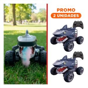 Pack2 Concepto Robot Tiburon con Control Remoto para Juego Interactivo en Casa