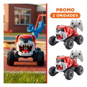 Pack2 Carro Robot Perro con Control Remoto para Actividades de Juego en Casa