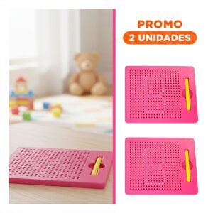 Pack2 Estructura Visual Magnetica Rosada para Espacios de Trabajo