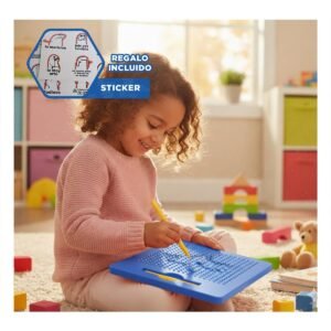 Panel Magnetico Azul para Escritorio Hogar y Oficina con Uso Funcional Y+Regalo Sticker