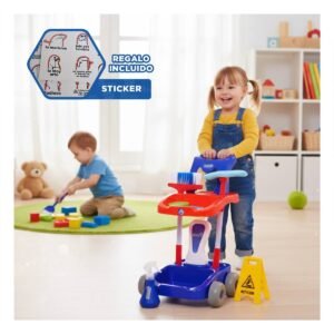 Set de Limpieza Multicolor 18 Pzs para Juego Infantil en Hogar Y+Regalo Sticker