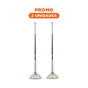 Pack2 Mopa Triangular Giratoria 360 con Sistema de Autoexprimido Blanco