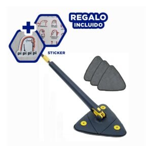 Escurridor 360 con Exprimidor Integrado Azul para Hogar y Casa Y+Regalo Sticker