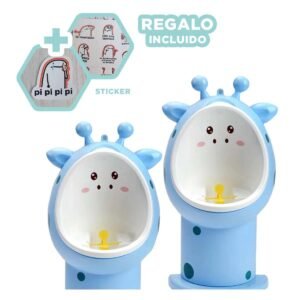 Orinal de Firaja con Base Antideslizante y Bordes Suaves Celeste Y+Regalo Sticker