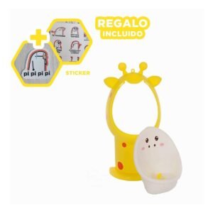 Orinal de Firaja con Base Antideslizante y Bordes Suaves Amarillo Y+Regalo Sticker