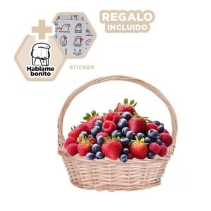 Canasta Ovalada para Organizacion en Mimbre de Dimensiones 33x24x30cm Y+Regalo Sticker